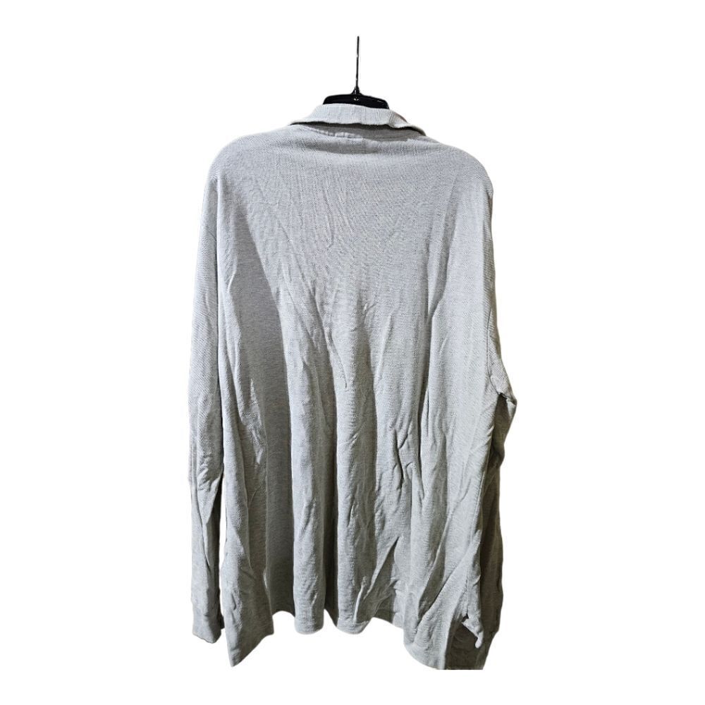 POLO RALPH LAUREN Gray Polo Long Sleeve Shirt - Size XL - Picture 2 of 6